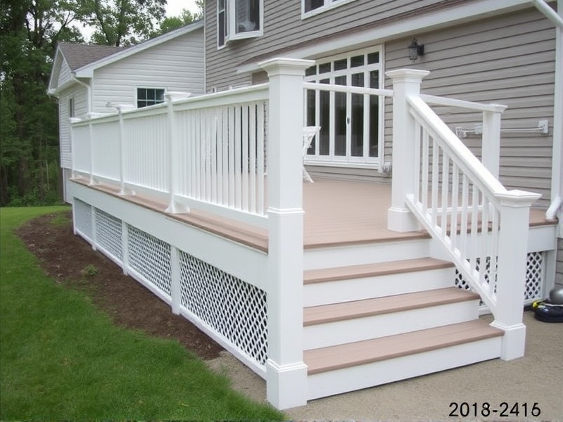 white composite decking fascia