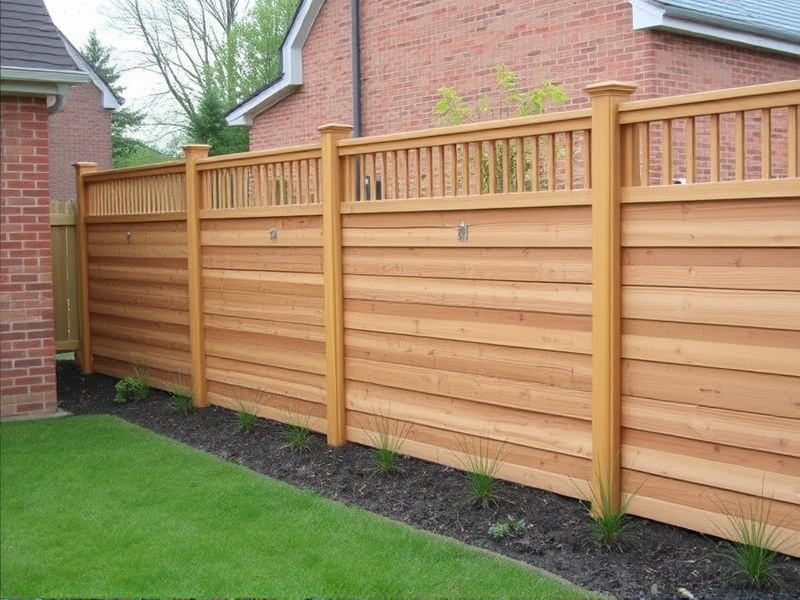 wood and composite fencing installation