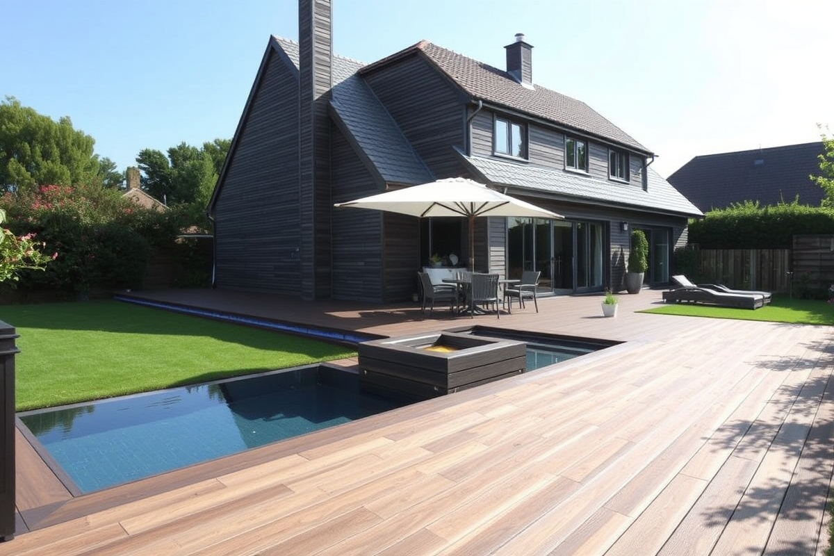 wood plastic composite decking