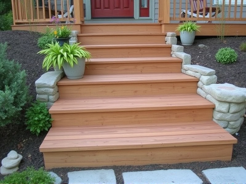 wood steps ideas