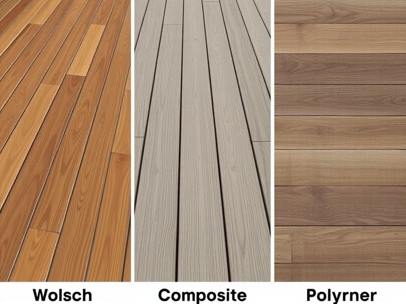 wood vs composite vs polymer pricing decking