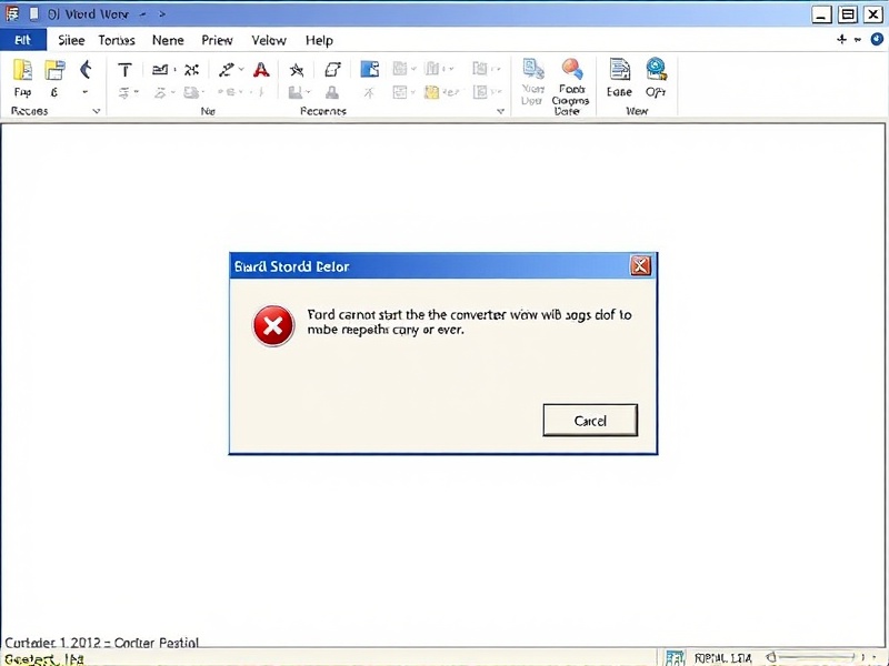 word cannot start the converter mswrd632 wpc error