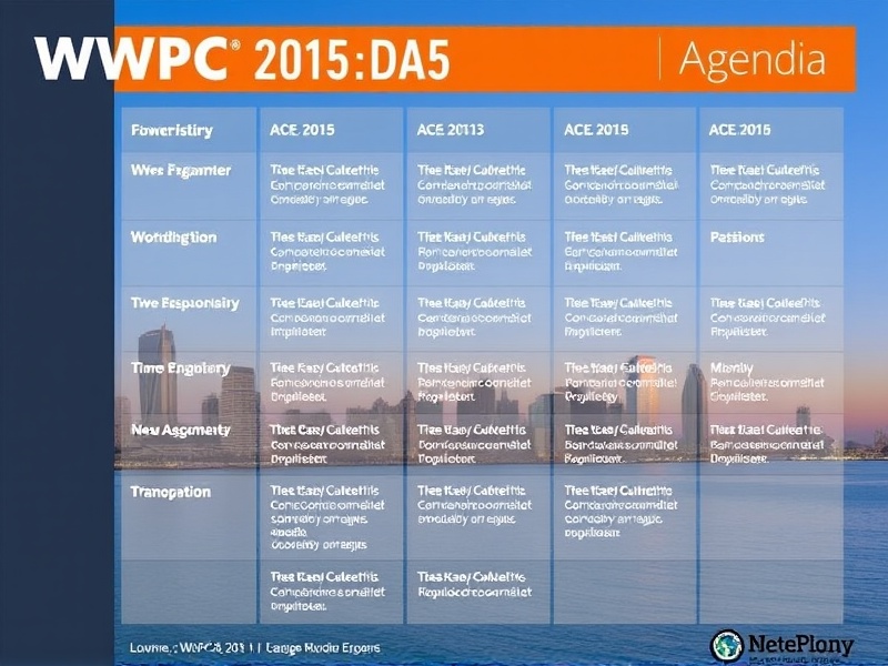 wpc 2015 agenda