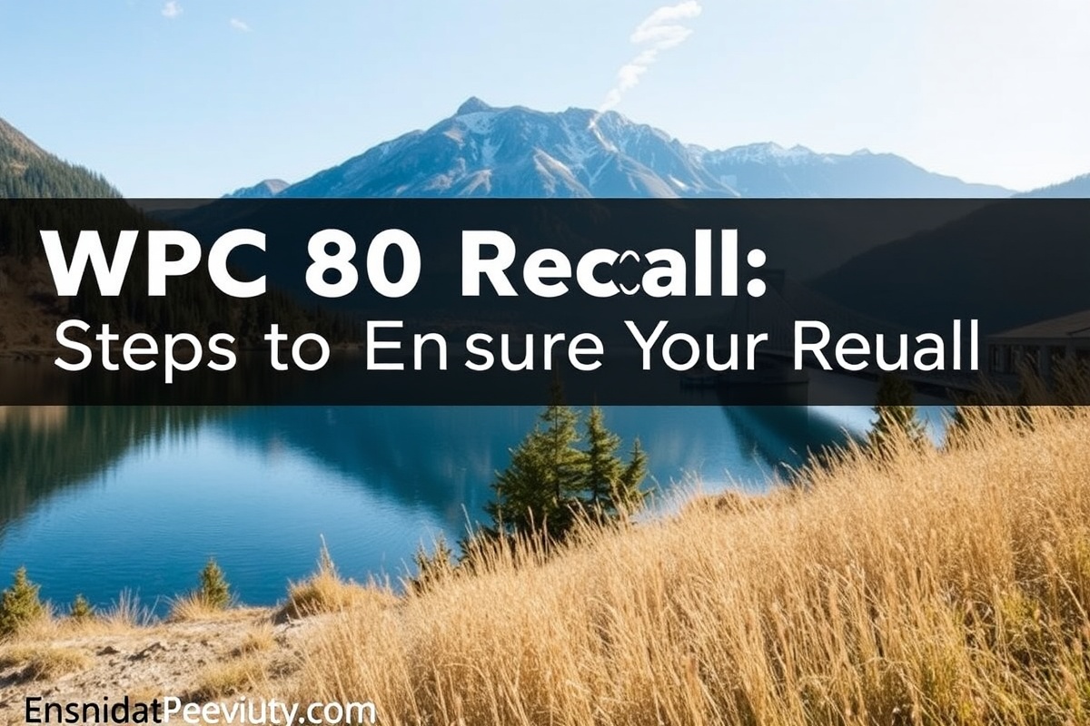 WPC 80 Recall: Steps to Ensure Your Safety