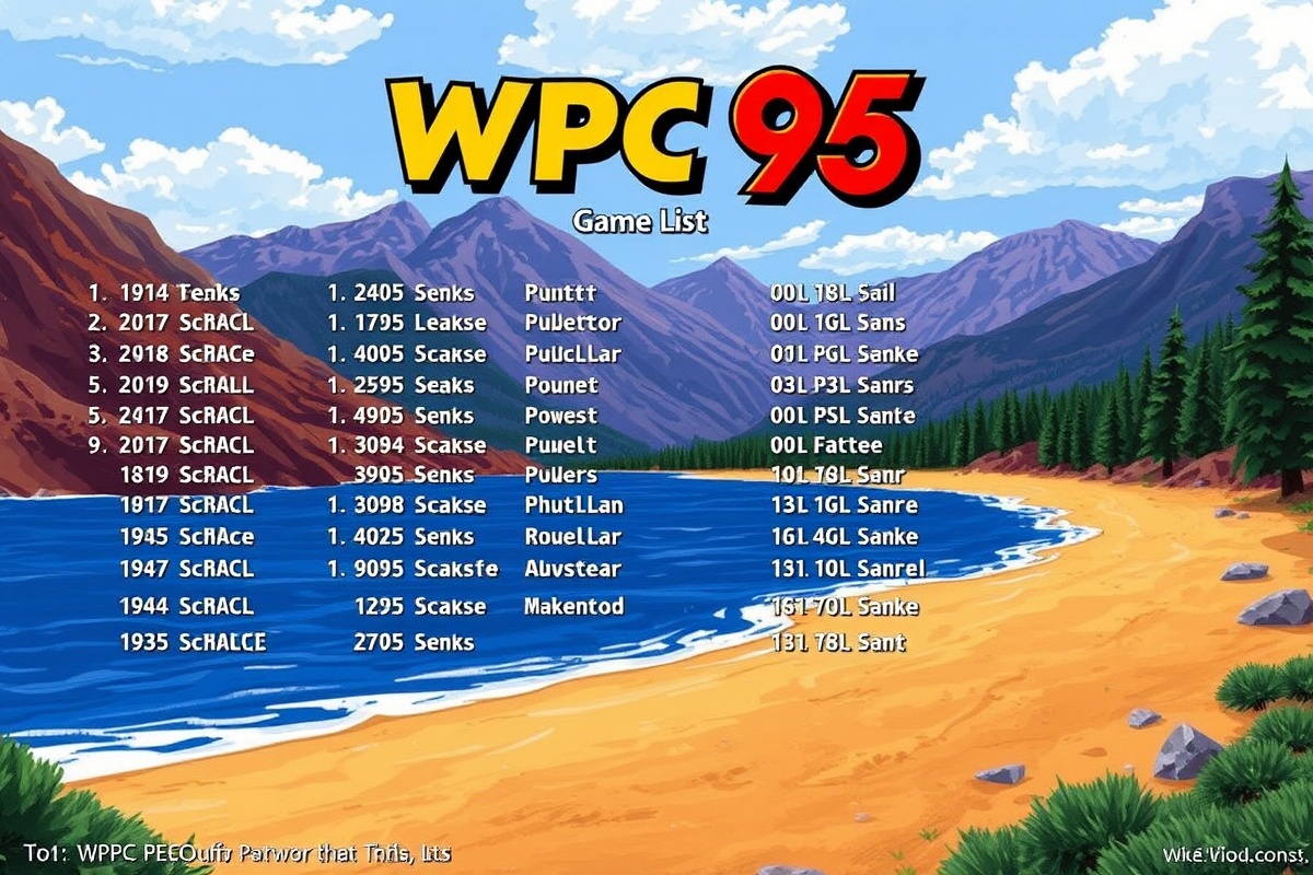 wpc 95 game list