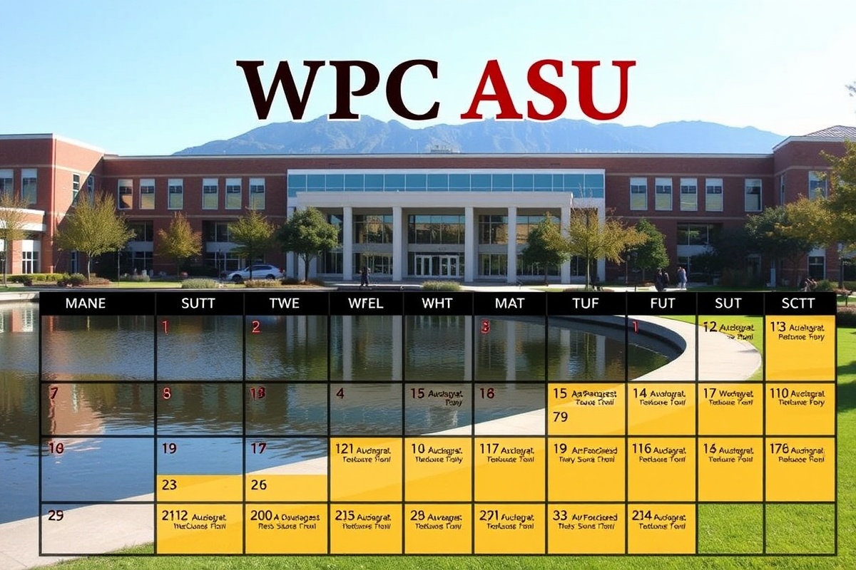 WPC ASU Calendar: Your Ultimate Academic Planner