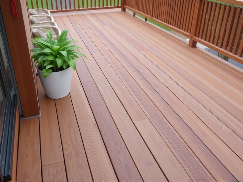 wpc composite decking plastic eco wood deck merbau look