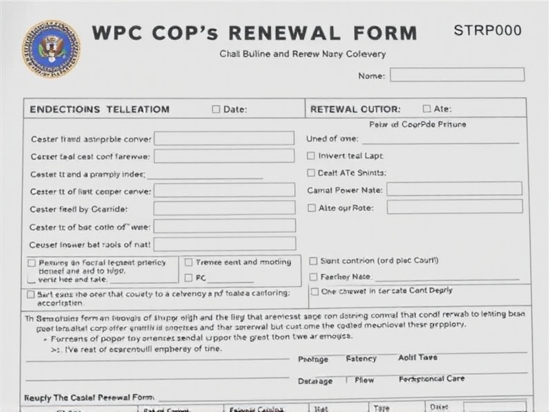 wpc cop renewal form