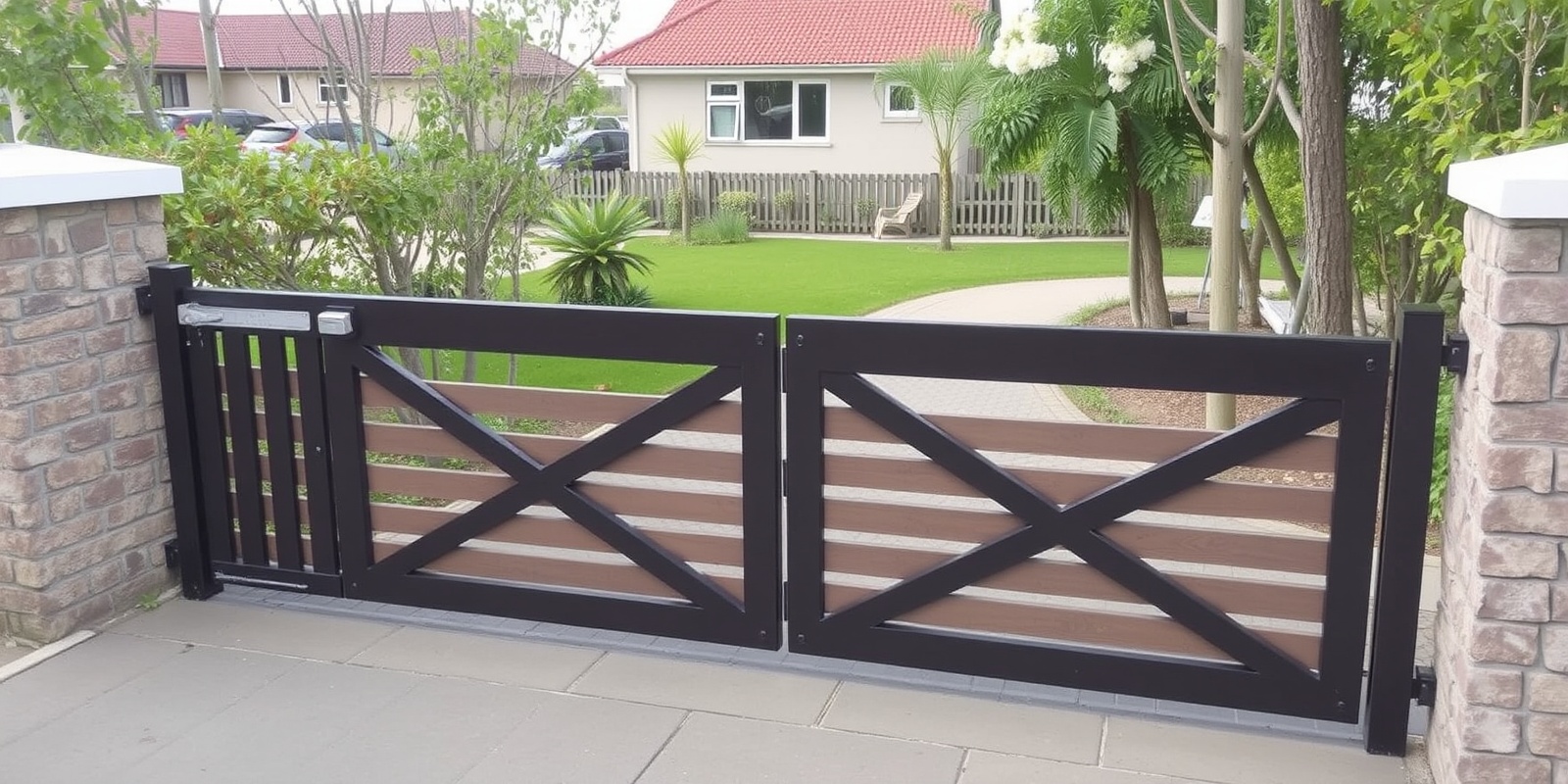 wpc decking automatic gate