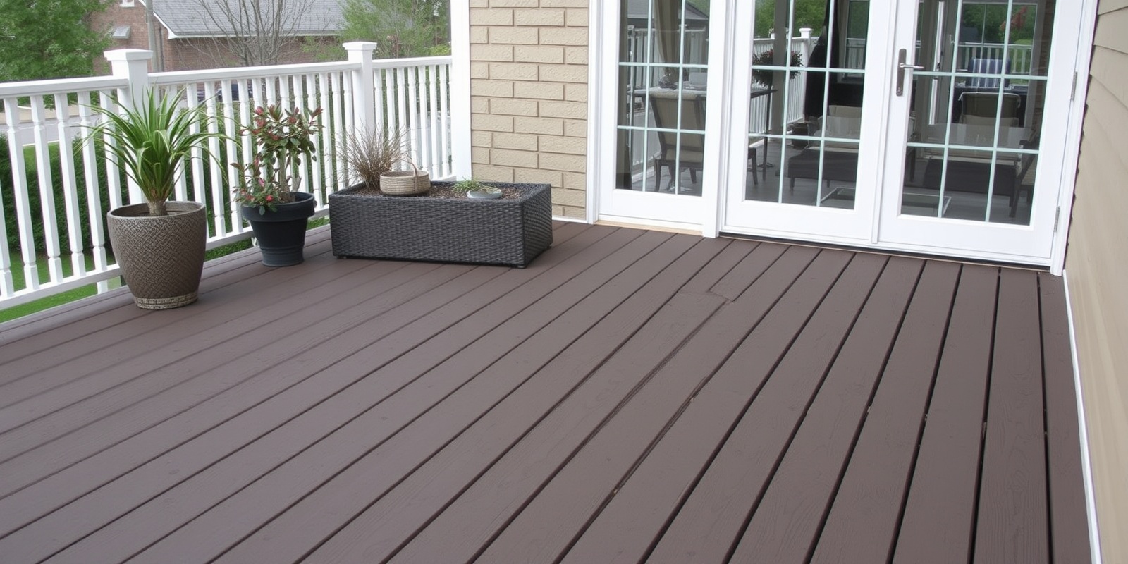 wpc decking fiber deck