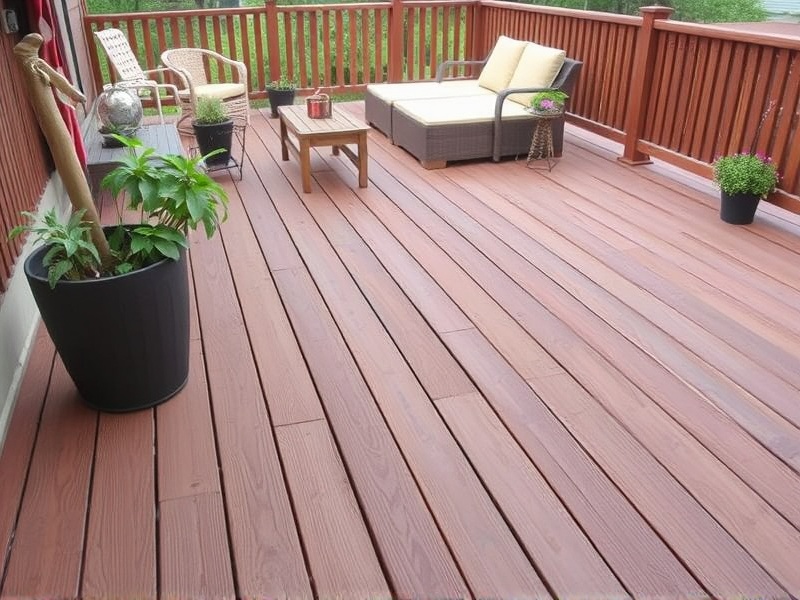 WPC decking for outdoor use