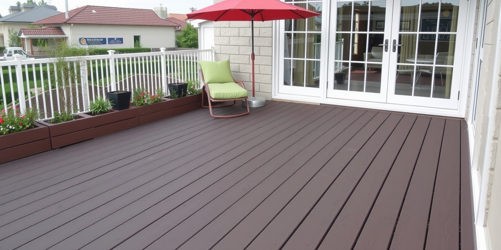 wpc decking for terrace