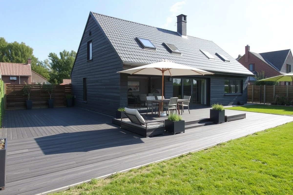 WPC Decking in Dark Gray: A Versatile Outdoor Solution