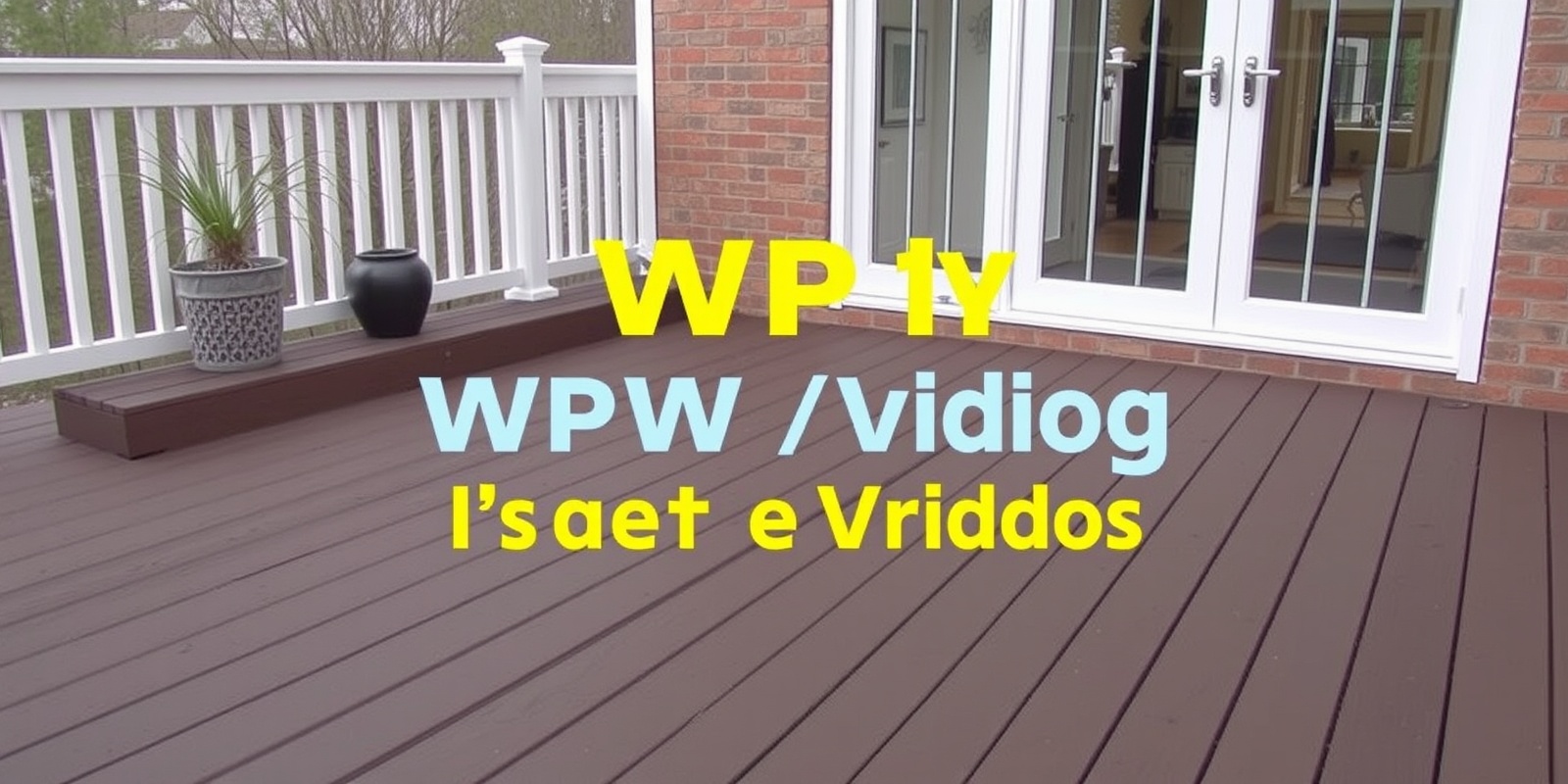 wpc decking installation video