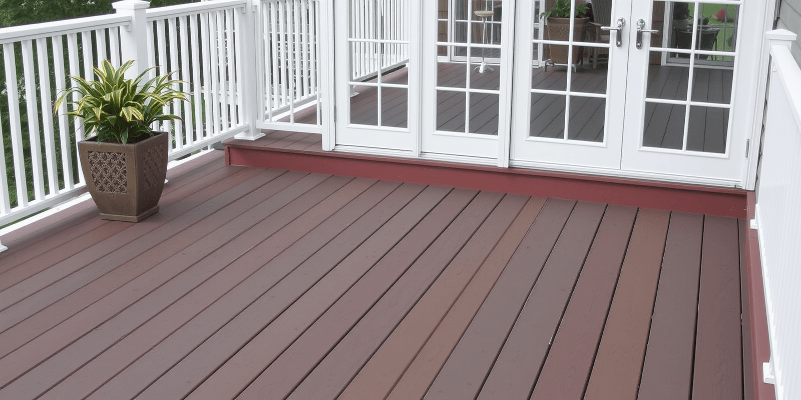 WPC decking with custom colors