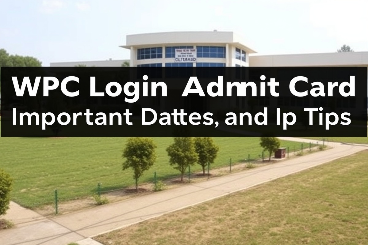 WPC Login Admit Card: Important Dates and Tips