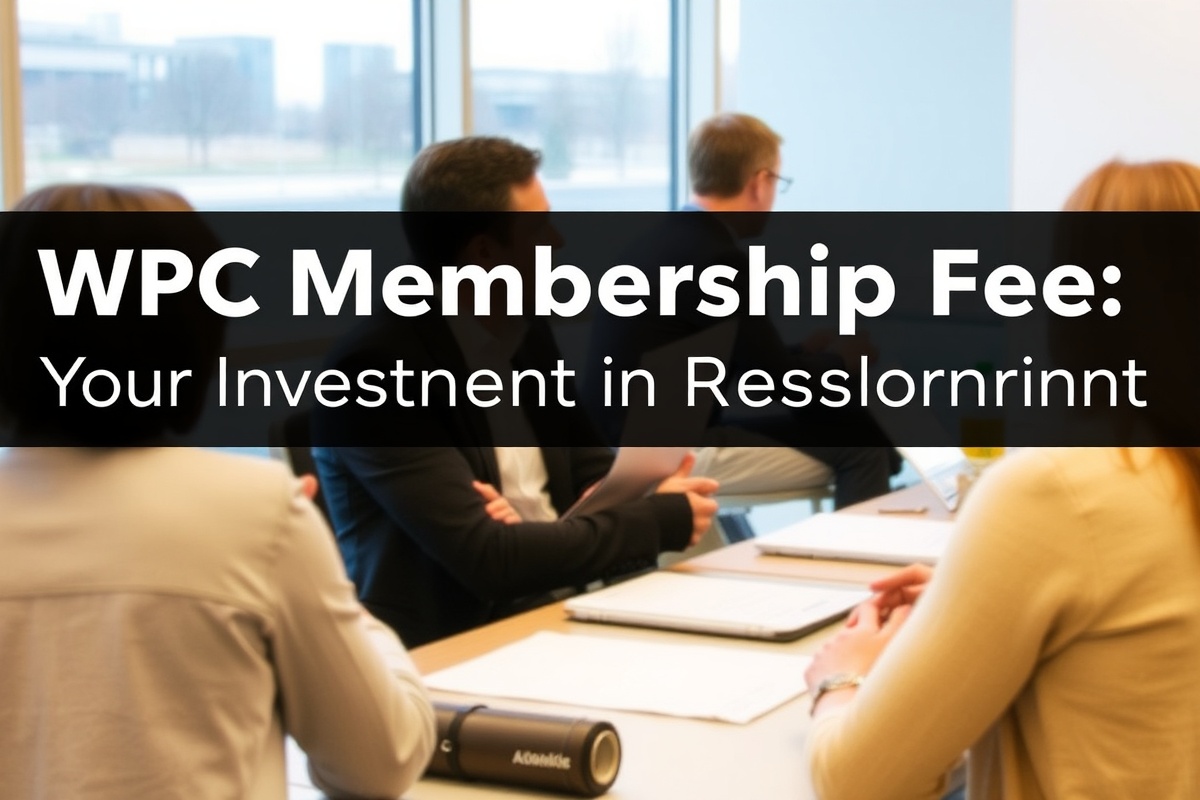 WPC Membership Fee: Your Investment in Professional Development