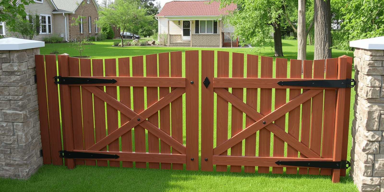 wpc plank gate design