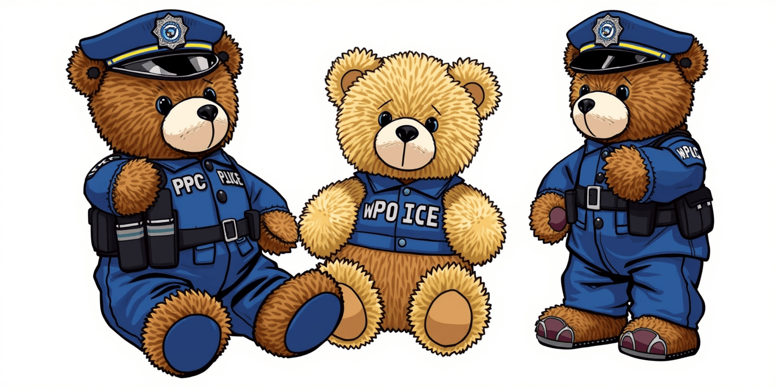 wpc police teddy bear