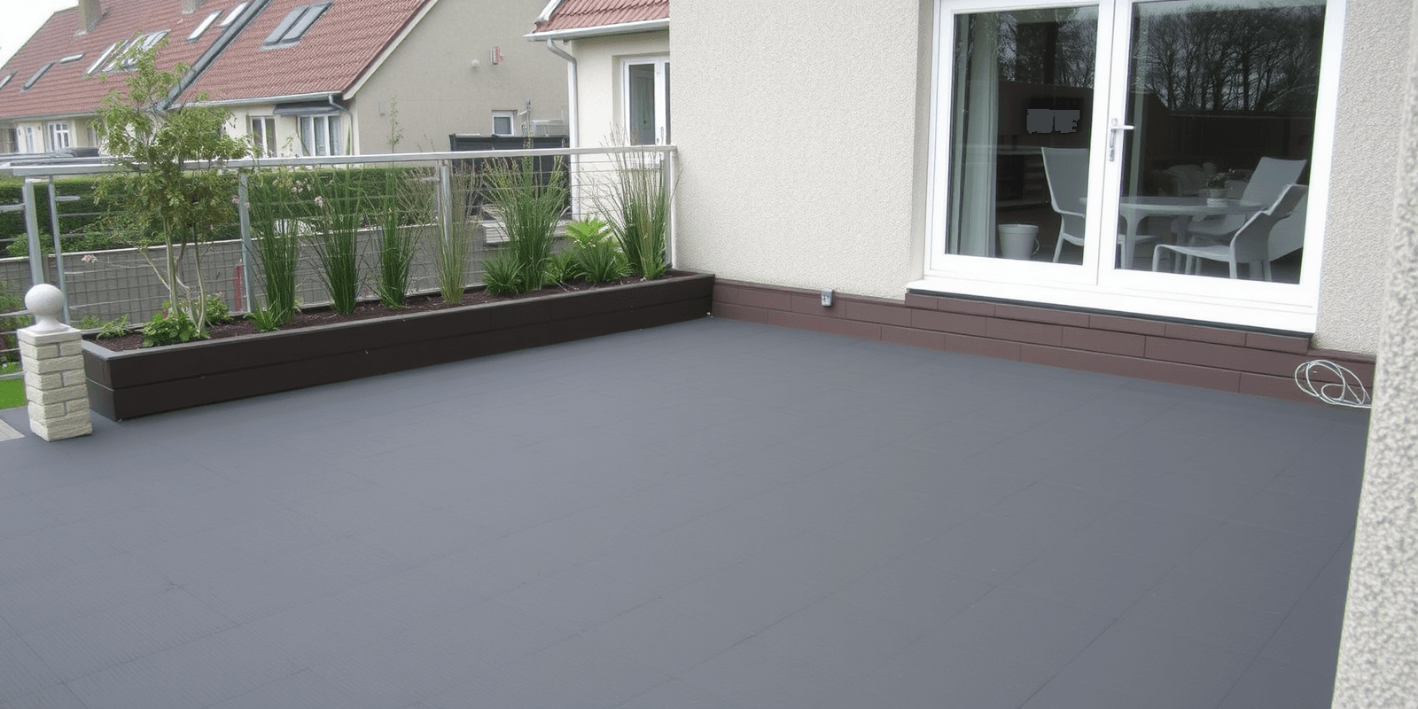 wpc terrassendielen auf beton verlegen