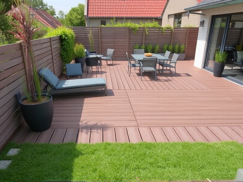 wpc terrassendielen massiv komplettset