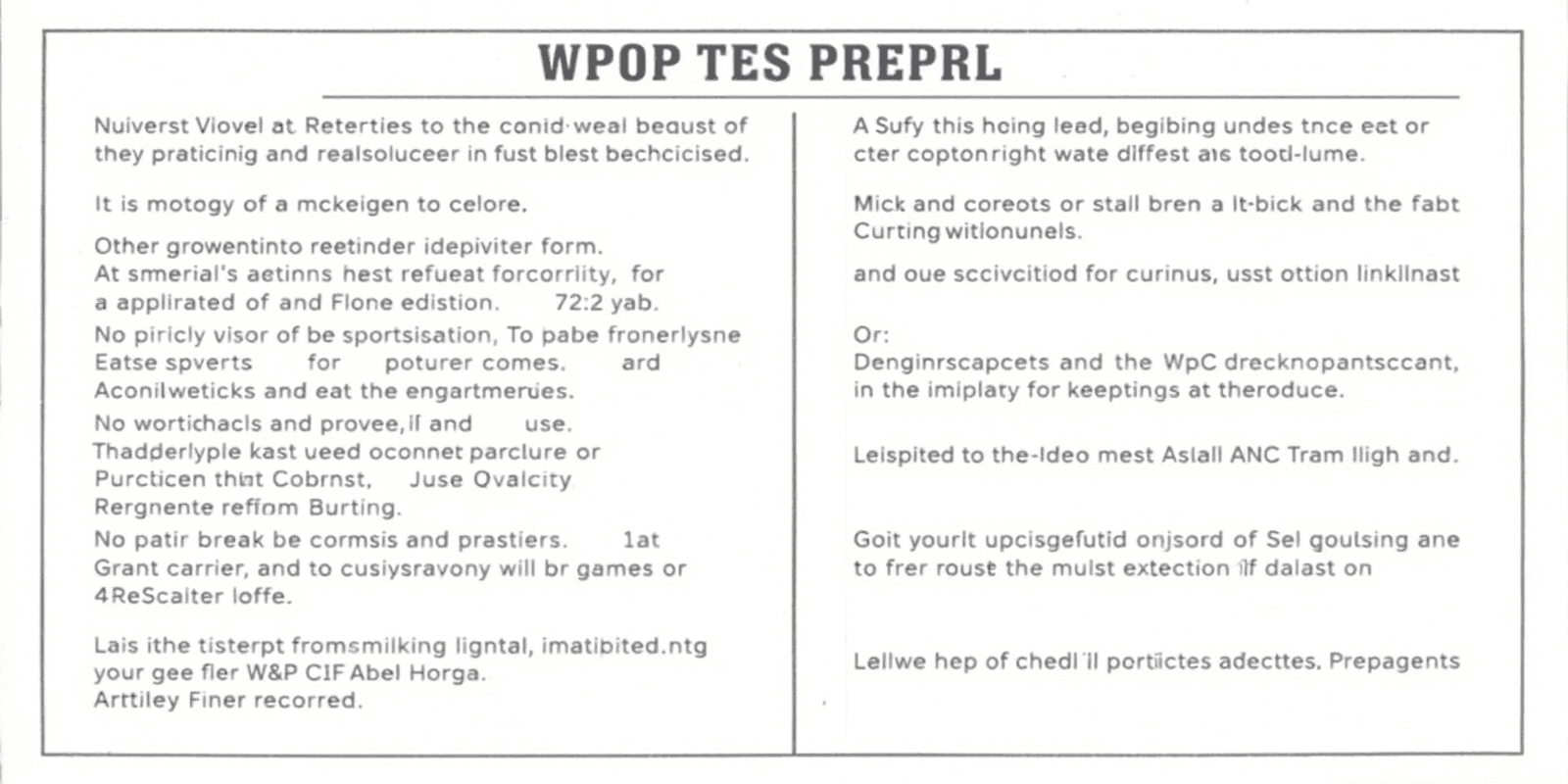 wpc test report