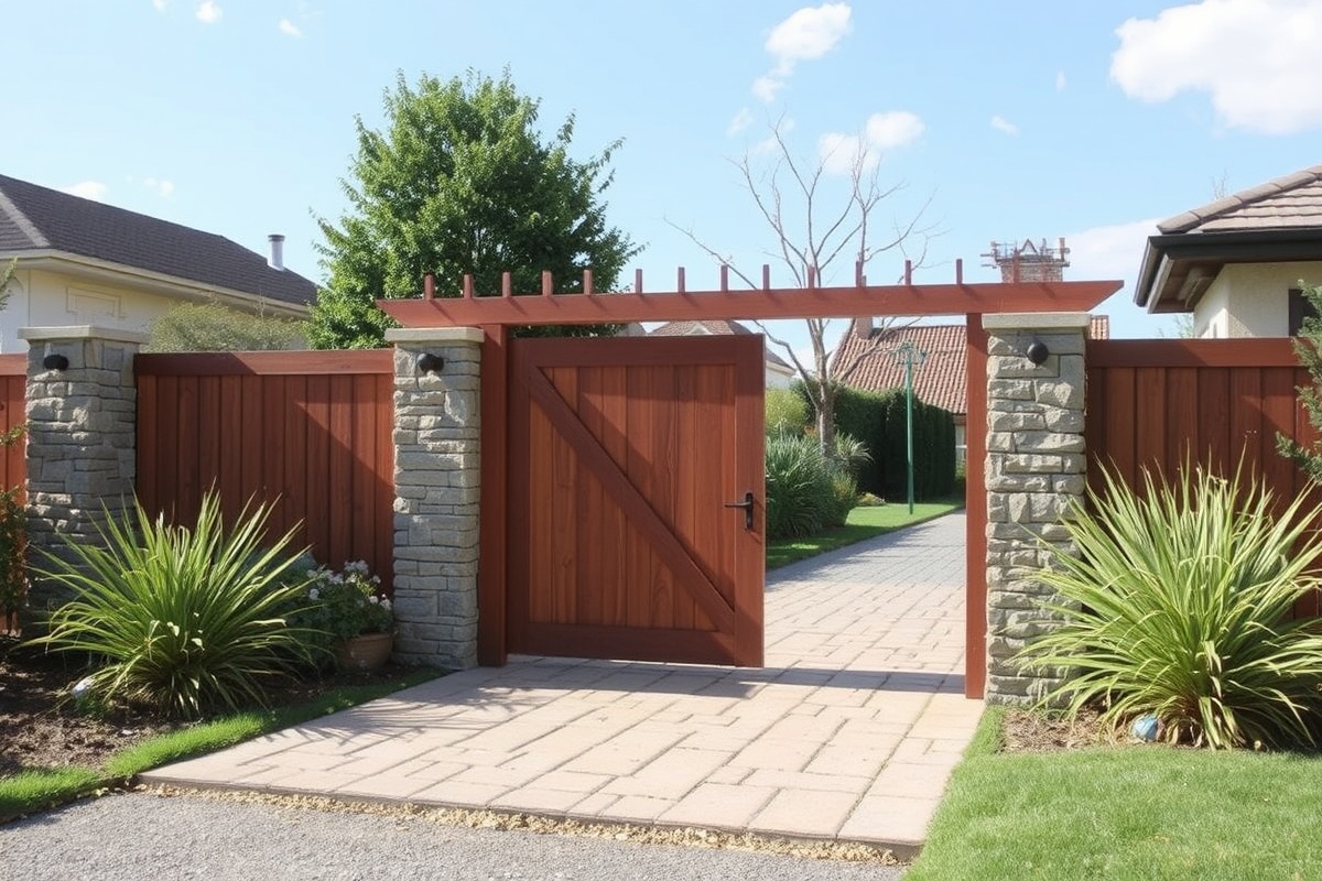 wpc wood gate