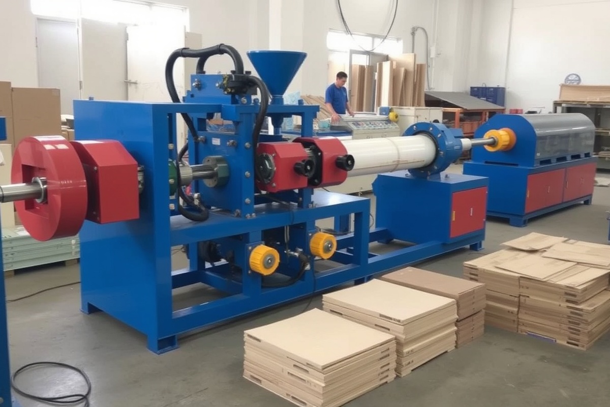 wpc wood plastic extruder machine factories