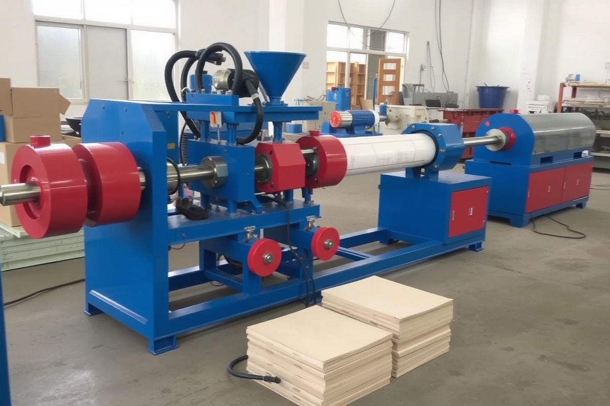 wpc wood plastic extruder machine factory