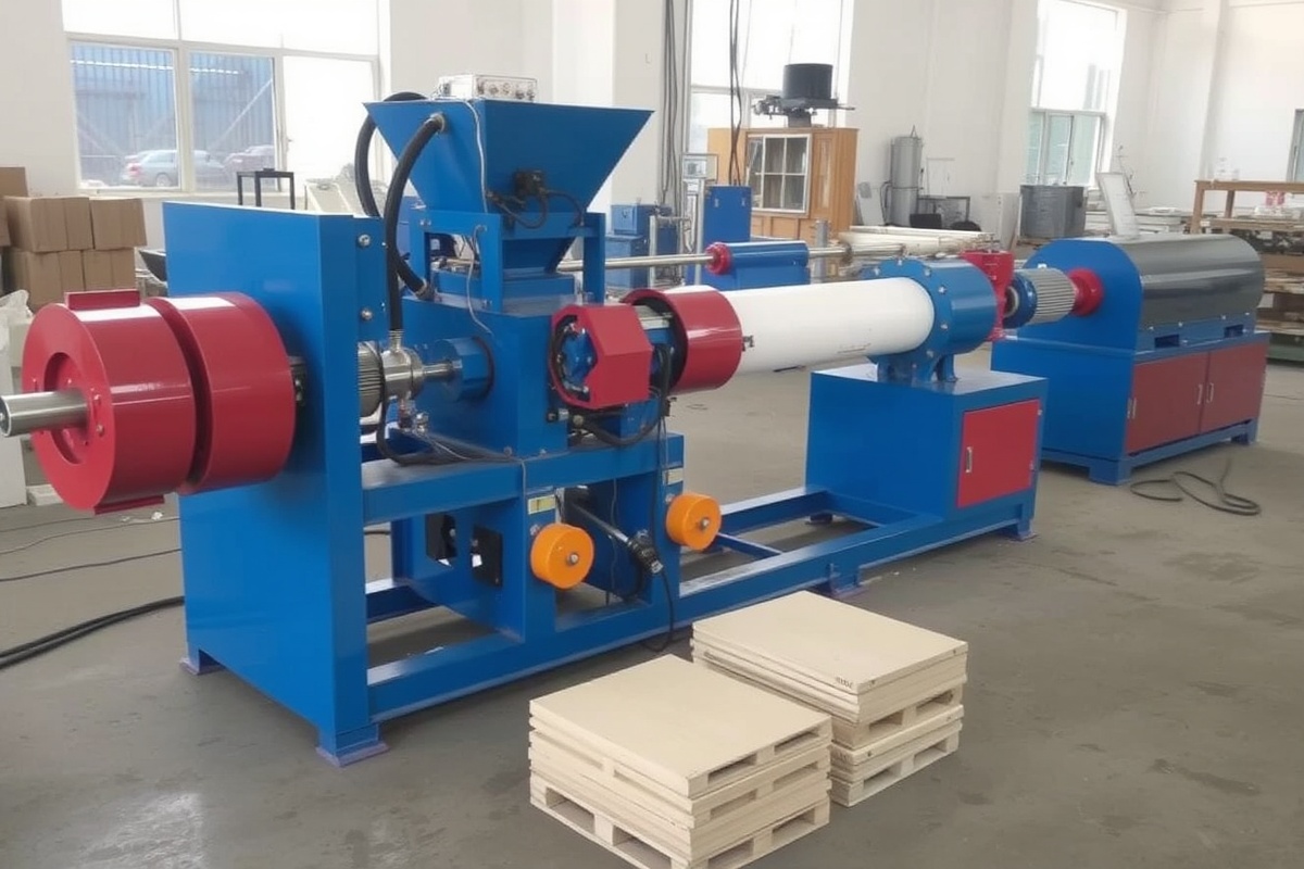 wpc wood plastic extruder machine