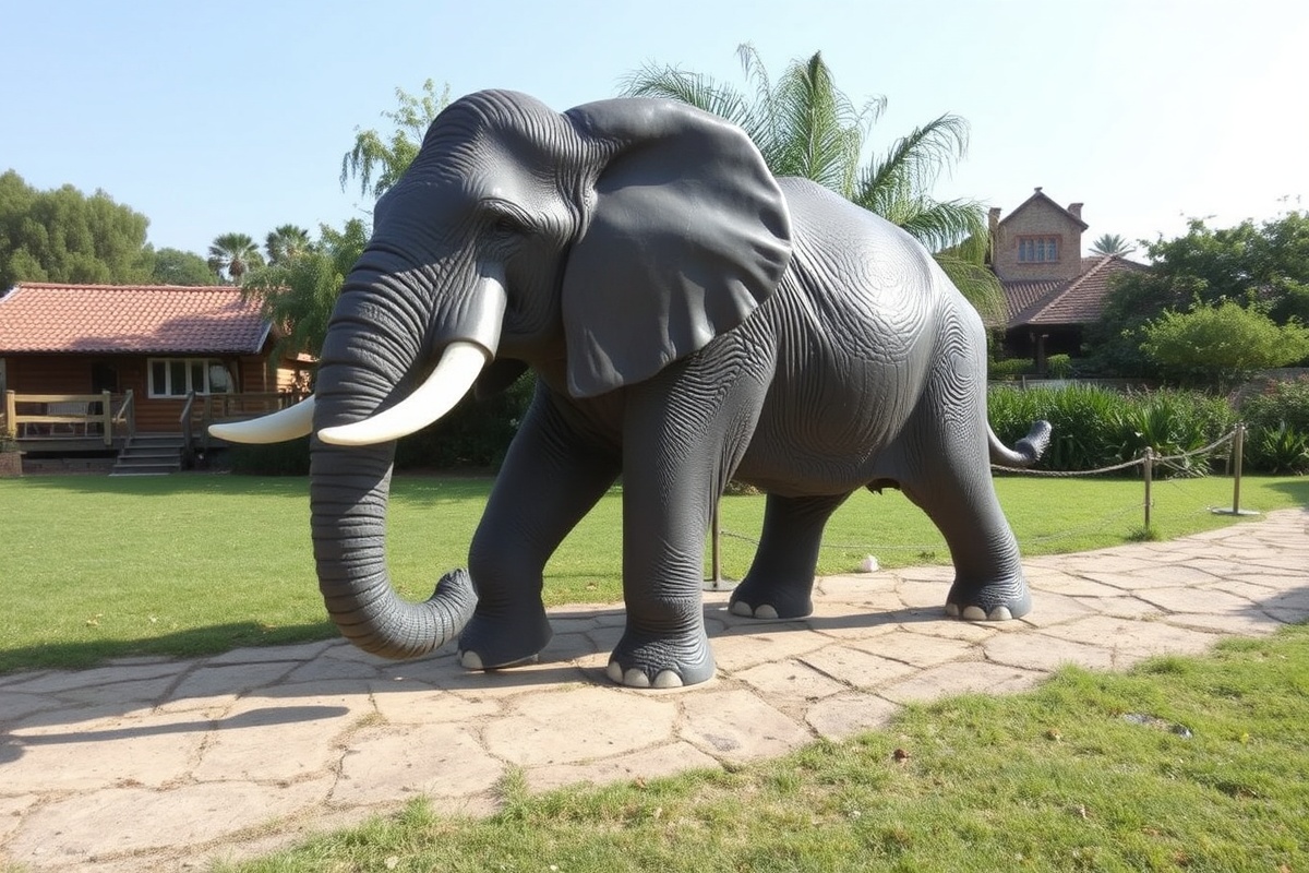 wpc zaun elephant