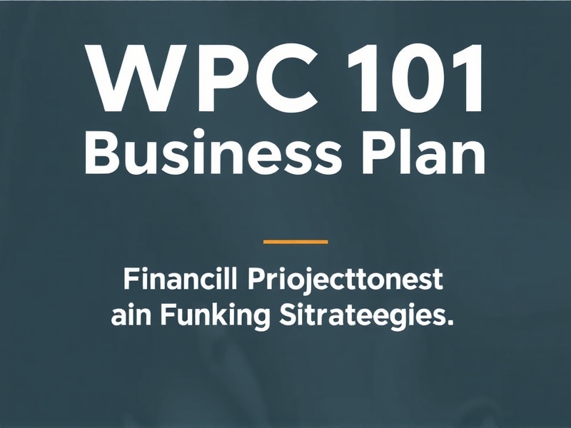 WPC 101 Business Plan: Financial Projections and Funding Strategies